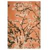 Multicolor Floral Machine Made Polyester 5 X 7 Feet Carpet