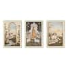 The Castle Decor Vintage Mughal Theme Wall Art Set of 3 11x17 Inch