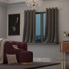 Stoa Paris Velvet Curtains for Window, Premium Dim-Out Curtain for Pack of 2, Date Night - Midnight Muse