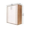 Nextstep 2 Door Floor Shoe Rack Noce Lyon