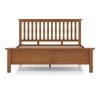 Raynor Solid Wood Queen Size Bed Without Storage (Amber Walnut Finish)