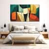 The Castle Decor Abstract Art Wall Painting Wooden Framed Digital Painting 27x48 Inch (Style 3)
