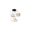 Solomon Beige Bamboo Cluster Hanging Light