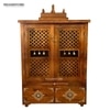 D'Dass Honey Finish Solid Sheesham Wooden Temple For Pooja