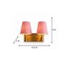 Devansh Metal Electric Wall Light in Gold Colour with Multi Shade Count of 1 Light