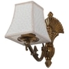 Eliante Cloth Shade Wall Lights Mild Steel & Fabric Material Antique & Cream Finish