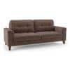 Verona Essential 3 Seater Fabric Sofa in Daschund Brown Colour