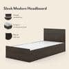 Wren Engineered Wood Single Size Box Storage Bed In Dark Wenge Finish