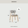 Scandinavian Luca Dining Chair Cocoa Finish