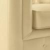 Winchester 2 Seater Leatherette Sofa in Cream Colour