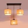 Devansh Solid Wood Electric Wall Light in Brown Colour with Multi Shade Count of 1 Light