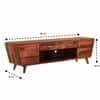 Mars Solid Wood TV Cabinet in Honey