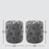 Amanda Pouffe in Midnight Grey Colour