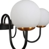 Eliante White Glass Chandelier, 2 Lights, Mild Steel And Glass, Modern Ceiling Light Fixture