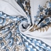 Off White Floral 400 Tc  Cotton Flat Super King Size Bedsheet With 2 Pillow Cover