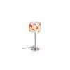 Gerald Multicolour Fabric Shade Table Lamp with Steel Steel Base
