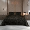 Stoa Paris Satin Comforter King Size with 2 Pillow Covers, 300TC Comforter Set Covers, Midnight Opera