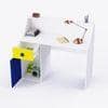 Elementary Study Table In Yellow & White Colour