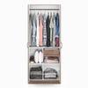 Zoey Engineered Wood 2 Door Wardrobe in Classic Walnut Finish