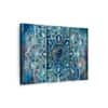 Truss Pcs Blue White Mandala Printed Framed Canvas Wall Canvas Wall Prints Set of 3 Multicolor Matte