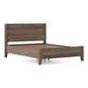 Toledo Solid Wood King Non Storage Bed with Bedside Table (Standard) – Danish Walnut Finish