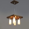 Eliante 4-Light Chandelier, Mild Steel Modern Ceiling Fixture For Living Room, Dining Room
