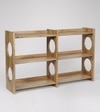 Pinky Solid Wood  Bookshelf in Natural Finish