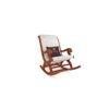Teree Solid Wood Rocking Chair in Grey Colour