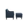 Pearson Accent Chair With Ottoman Grey
