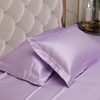 Stoa Paris Satin Pillow Covers,  Premium Plain Pillow Cover Set of 2, 68L x 45W cms - Lilac