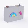 Unicorn'S Playground Cabinet Storage In Light Grey Colour