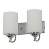 Eliante Modern Wall Lights Mild Steel & Glass Material Chrome & White Finish