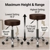 Adiko Leatherette Bar Stool (Cream Colour)