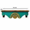 Multishade Colour Solid Wood Handcarved Vijaya Floating Wall Shelf with distres finish by DisooFashions