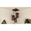 Wiggle Brown Solid Wood Cluster Hanging Light