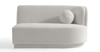 Izza Boucle 4 Seater Sofa in White Colour
