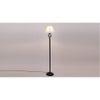 Ashanti Black Cotton Shade Floor Lamp