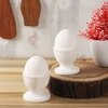 Opulent Marble Egg Vault set of 2