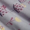 Purple Floral 180 TC Flat 1 Queen  Bedsheet with 2 Pillow Covers