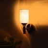 Devansh Metal Electric Wall Light in Gold Colour with White Shade Count of 1 Light