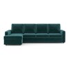 Apollo Sofa (Colour : Malibu, Cushion : Soft, Back Type : High Back, Seating Capacity : Left Aligned 3 Seater + Left Aligned Chaise + Ottoman)