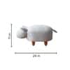 Whiskers Collection Bunny Rabbit Pouf Seating For Kids Room Blue