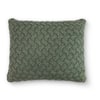 Criss Cross Deep Lichen Green Decorative Cushion Cover 16 x 16 Inches
