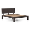 Terence Solid Wood King Size Upholstered Bed Without Storage (Mahogany Finish)