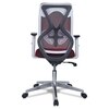 Wiwngas Mid Back Ergonomic Chair in Maroon Colour