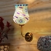 Devansh Metal Electric Wall Light in Gold Colour with Multicolor Shade Count of 1 Light