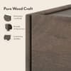 Nura Solid Wood Sideboard In Danish Walnut Finish