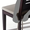 Capra Solid Wood Dining Chair in Mahogany Finish & Wheat Brown Colour - Set of 2