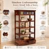 Rangrez Sheesham Wood Bookshelf in Honey Oak Finish