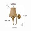 Devansh Solid Wood Electric Wall Light in Brown Colour with Multi Shade Count of 1 Light